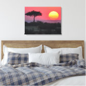 African Sunset Leinwanddruck (Insitu (Schlafzimmer))