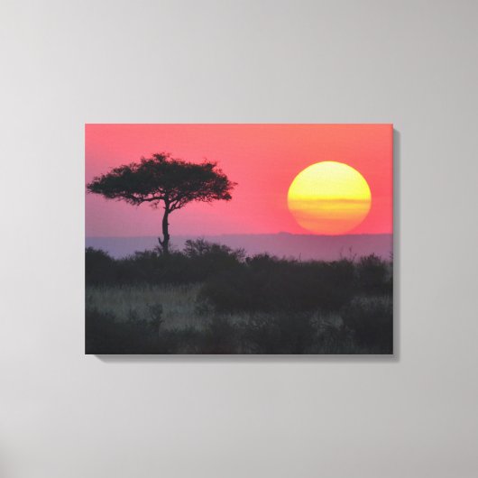 African Sunset Leinwanddruck (Vorderseite)
