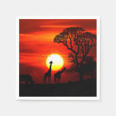 African Sunset Napkins Serviette (Vorderseite)