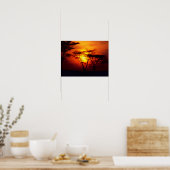 African Sunset Poster (Küche)