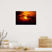 African Sunset Poster (Küche)