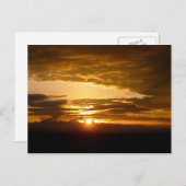 African Sunset Postkarte (Vorne/Hinten)