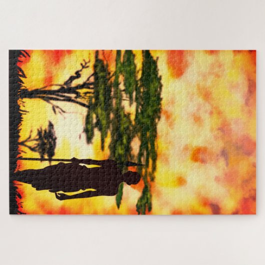African Sunset Puzzle (Horizontal)