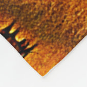 African Sunset Safari Majestät Design Fleecedecke (Ecke)