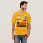 African Sunset Safari Majestät Design T-Shirt (Vorne ganz)