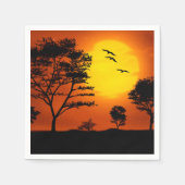 African Sunset Serviette (Vorderseite)