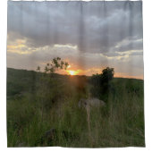 African Sunset Shower Vorhang (Vorderseite)