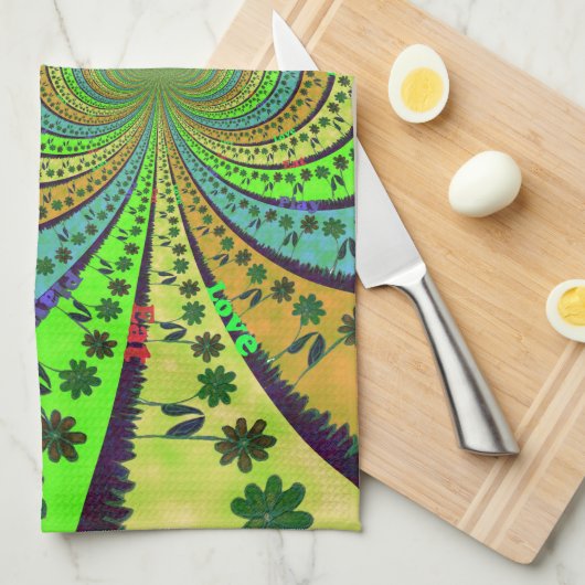 African Traditional Hakuna Matata Colors.png Handtuch (Viertel Falte)