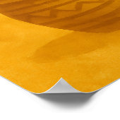 African Traditional Village – Tribal Heritage Poster (Ecke)