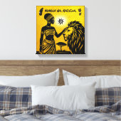 African Tribal Art: Ancestral painting ideas Leinwanddruck (Insitu (Schlafzimmer))