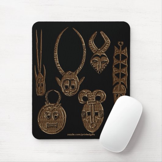 African Tribal Art Mousepad (Mit Mouse)