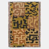 African Tribal BaKuba Decke (Vorderseite Vertikal)