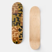 African Tribal BaKuba Skateboard (Vorderseite)