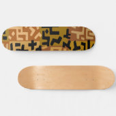 African Tribal BaKuba Skateboard (Horizontal)