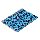 African Tribal Batik Blue Notizblock (Linke Seite)