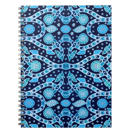 African Tribal Batik Blue Notizblock (Vorderseite)