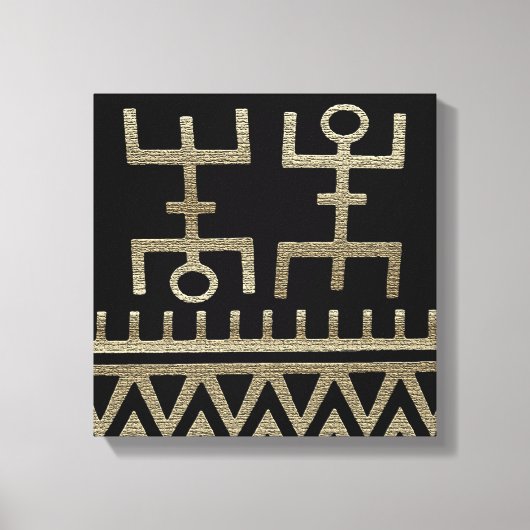 African Tribal Dance Leinwanddruck (Vorderseite)