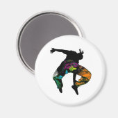 African Tribal Dance Magnet (Vorderseite/Rückseite)
