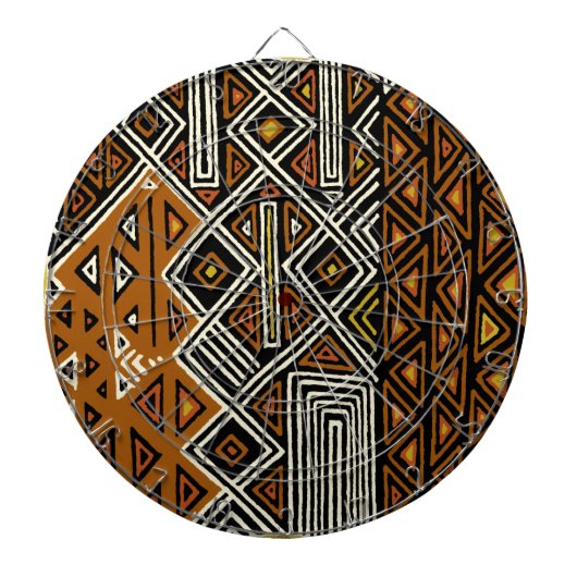 African Tribal Kuba Design Dartscheibe (vorne)