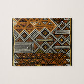 African Tribal Kuba Design Puzzle (Horizontal)