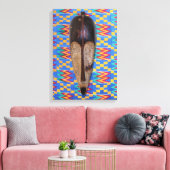 African Tribal Mask Canvas Print Leinwanddruck (Insitu (Wohnzimmer))