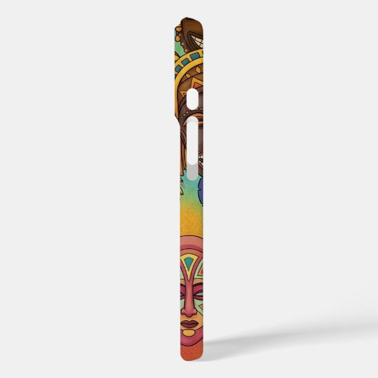 AFRICAN TRIBAL MASK Case-Mate iPhone HÜLLE (Rückseite / Links)