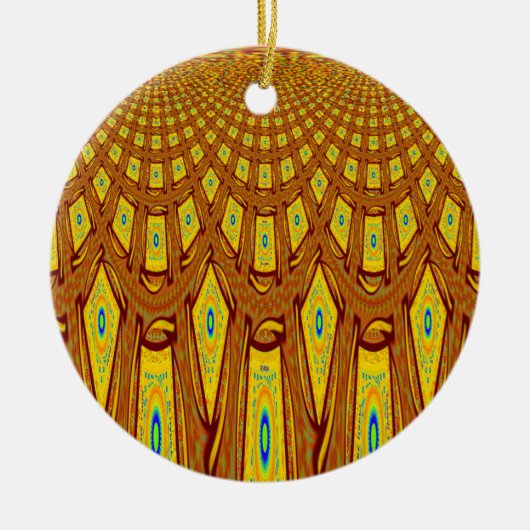 African Tribal Motif Keramikornament (Vorne)