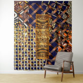 African Tribal Motif Print Wandteppich (Beispiel)