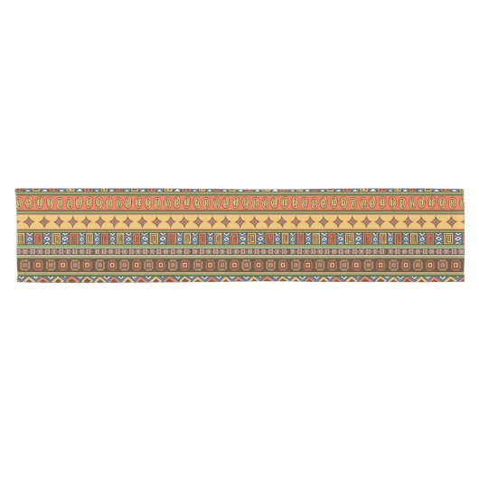 African Tribal Pattern Table Runner Kurzer Tischläufer (Horizontal)