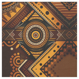African Tribal Print Fabric - Eine Leinwand der Ku Stoff