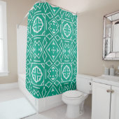 African Tribal Print Ikat Muster Duschvorhang (Beispiel)