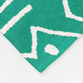 African Tribal Print Ikat Muster Fleecedecke (Ecke)