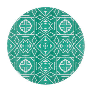 African Tribal Print Ikat Muster Schneidebrett