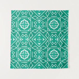 African Tribal Print Ikat Muster Wandteppich