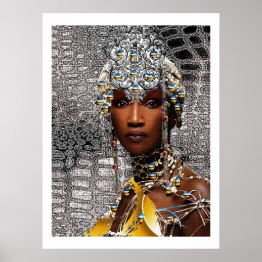 African Tribal Queen Poster (Vorne)