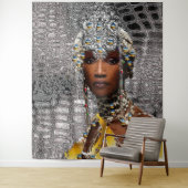 African Tribal Queen Wandteppich (Beispiel)