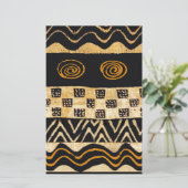 African Tribal Shaman Design Briefpapier (Stehend Vorderseite)