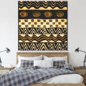 African Tribal Shaman Design Leinwanddruck (Insitu (Schlafzimmer))