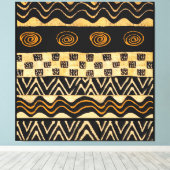 African Tribal Shaman Design Leinwanddruck (Insitu (Holzboden))