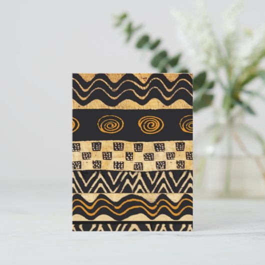 African Tribal Shaman Design Postkarte (Stehend Vorderseite)