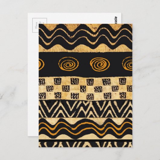 African Tribal Shaman Design Postkarte (Vorne/Hinten)