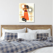 African Tribal Woman Print A fabelhafte Illustrati Leinwanddruck (Insitu (Schlafzimmer))