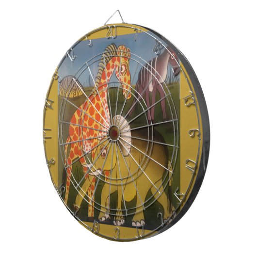 African Trio Art Print Dartscheibe (Vorderseite rechts)