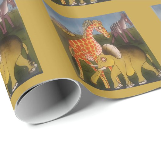 African Trio Art Print Geschenkpapier (Rolleneckpunkt)