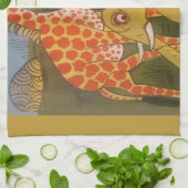 African Trio Art Print Geschirrtuch (Gefaltet)