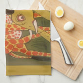 African Trio Art Print Geschirrtuch (Viertel Falte)