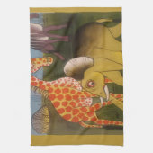 African Trio Art Print Geschirrtuch (Vertikal)