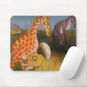 African Trio Art Print Mousepad (Mit Mouse)