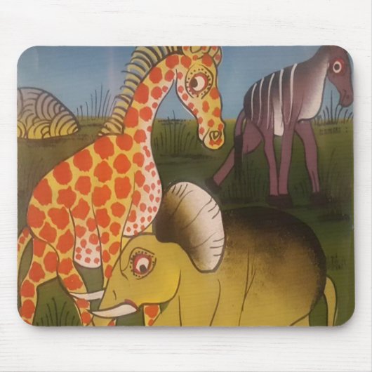 African Trio Art Print Mousepad (Vorne)