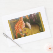 African Trio Art Print Rechteckiger Aufkleber (Umschlag)